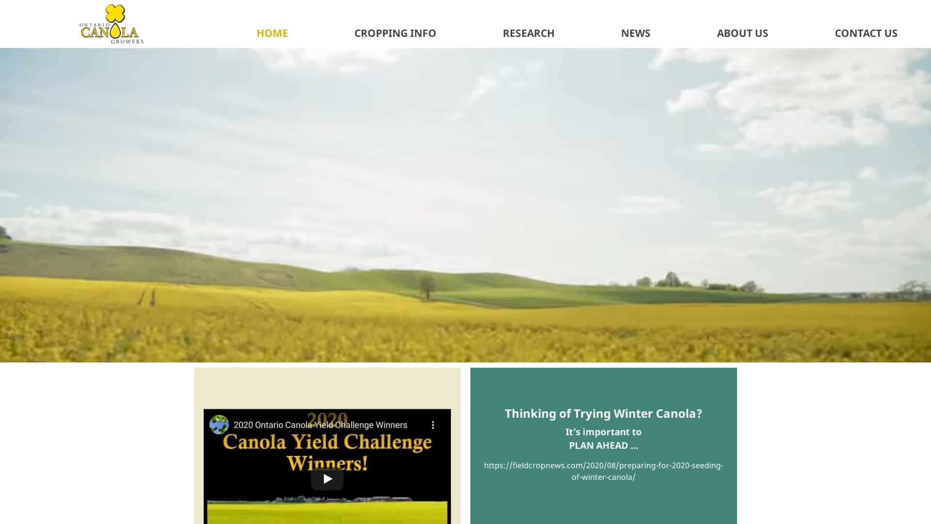 Ontario Canola Growers – Design by NH