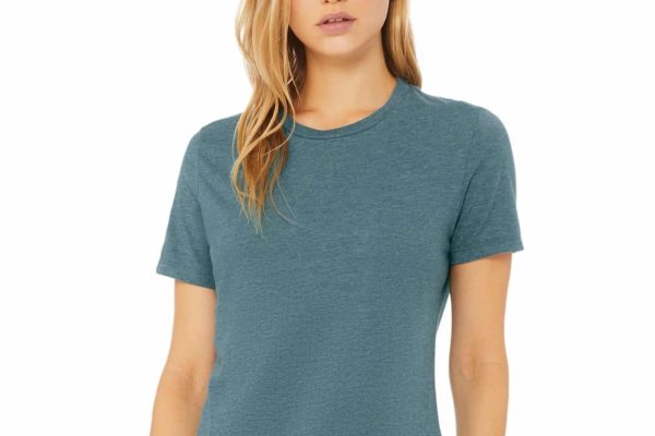 BELLA + CANVAS – Women’s Relaxed Fit Heather CVC Tee – 6400CVC