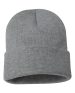 Sportsman - 12" Solid Cuffed Beanie - SP12 - Dark Heather Grey