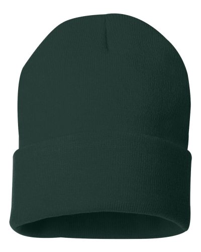 Sportsman - 12" Solid Cuffed Beanie - SP12 - Forest