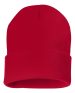 Sportsman - 12" Solid Cuffed Beanie - SP12 - Red