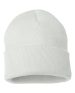 Sportsman - 12" Solid Cuffed Beanie - SP12 - White