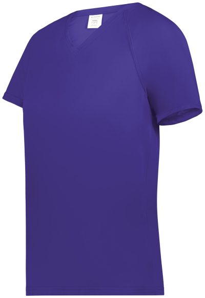 Augusta Sportswear - Ladies Attain Wicking Raglan Sleeve Tee - 2792 - Purple (HLW)