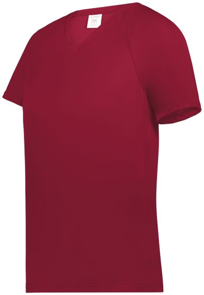 Augusta Sportswear - Ladies Attain Wicking Raglan Sleeve Tee - 2792 - Cardinal