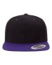 YP Classics - Premium Flat Bill Snapback Cap - 6089M - Black / Purple