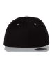 YP Classics - Premium Flat Bill Snapback Cap - 6089M - Black / Silver