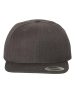 YP Classics - Premium Flat Bill Snapback Cap - 6089M - Dark Heather