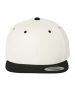 YP Classics - Premium Flat Bill Snapback Cap - 6089M - Natural / Black